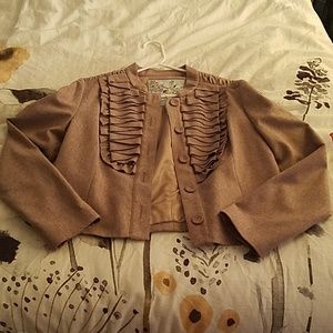 Taupe Military Inspired Jacket - Tabitha